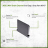 NDS Mini Drain Channel End Cap Gray