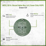 NDS Standard Valve Box Lid Round 10 in. Overlapping Green Polyethylene ICV Lid Only