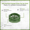 NDS DrainTech Drainage Emitter Pop-Up Green Plastic 4 in. w/ Elbow & Universal Adapter