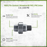 NDS Flo-Control Sch 80 PVC Union 1 in. Slip x MIPT