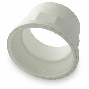 NDS PVC S&D Adapter HUB x FPT White 4 in.