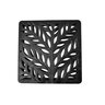 NDS Grate Square 12 in. x 12 in. Botanical Black