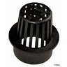 NDS Drain Grate Round Atrium Polyolefin Black 3 in.