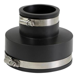 NDS CI/PVC Flexible Rubber Coupling w/SS Clamps 4 in. x 2 in.