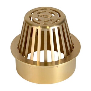 NDS Atrium Grate Gold Brass 6 in.