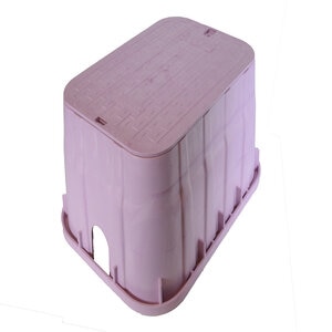 NDS Pro-Spec Valve Box Rectangle 13 in. x 20 in. x 12 in.H Purple Box/Purple Lid Overlapping RW