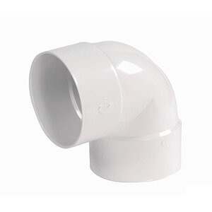 NDS PVC S&D 90 Deg. Elbow HUB x HUB White 6 in.