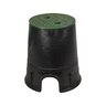 NDS Emitter Box Black/Green 6 in. Round Overlapping
