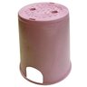 NDS Standard Valve Box Round 6 in. Purple Box/Purple Lid Overlapping RW