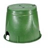 NDS Standard Valve Box Round 10 in. Green Box/Green Lid Overlapping ICV