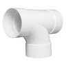 NDS PVC Sanitary Tee HUB x HUB x HUB White 6 in.