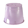 NDS Standard Valve Box Round 10 in. Purple Box/Purple Lid Overlapping RW