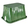 NDS Pro-Spec Valve Box Rectangle 14 in. x 19 in. x 12 in.H Green Box/Green Lid Overlapping ICV