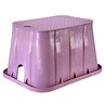 NDS Pro-Spec Valve Box Rectangle 14 in. x 19 in. x 12 in.H Purple Box/Purple Lid Overlapping RW