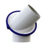 NDS Swivel Fit PVC Fitting White 4 in. Adjustable Connection 0 Degree - 90 Degree