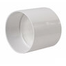 NDS PVC S&D Coupling HUB x HUB White 6 in.