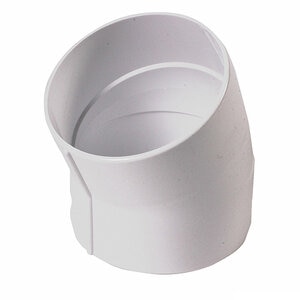 NDS PVC S&D 22-1/2 Deg. Elbow HUB x HUB White 3 in.