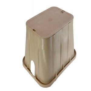 NDS Pro-Spec Valve Box Rectangle 14 in. x 19 in. x 12 in.H Sand Box/Sand Lid Overlapping ICV