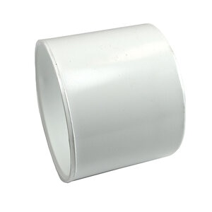 NDS PVC S&D No Stop Repair Coupling HUB x HUB White 4 in.