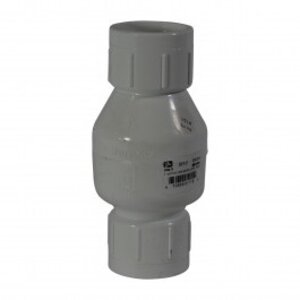 NDS FloControl Series 1012 Spring Check Valve PVC 1-1/2 in. Slip 2# Spring