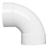 NDS PVC S&D Long Turn 90 Deg. Elbow HUB x HUB White 4 in.