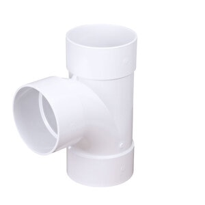 NDS Sanitary Tee White PVC 8 in. Hub x Hub x Hub