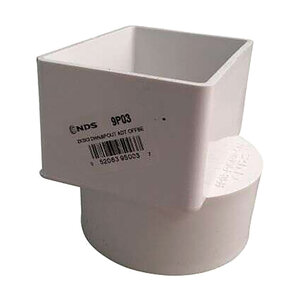 NDS Corrugated Downspout Adapter 2 in. x 3 in. x 4 in.