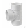 NDS PVC S&D Tee HUB x HUB x HUB White 8 in. x 6 in.