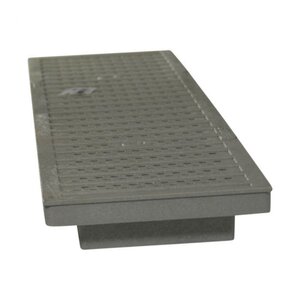 2 ft. Perforated Channel Grate-Gray