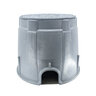 NDS Pro-Spec Electric Box CVR Gray Box/Gray Cover 10 in. Round with Bolt