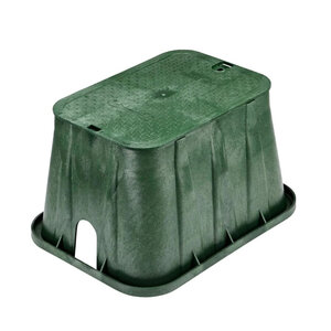 NDS Pro-Spec Valve Box IVC Green 13 in. x 24 in. x 15 in. w/ Bolt