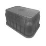 NDS Pro-Spec Bolt Down Cover Black Box & Green Cover ICV 17 in. 30 in. 15 in. w/ Bolt 17 in. x 30 in. x 15 in.