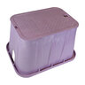 NDS Valve Box Pro-Spec Series Purple HDPE Rectangle w/ Bolt-Down Cover 17 in. x 30 in. x 18 in.