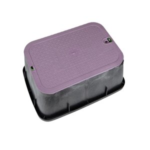 NDS Standard Valve Box Tapered Rectangle Reclaimed 14 in. x 19 in. x 6 in.