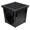 NDS Drain Grate Square HDPE Black 24 in.