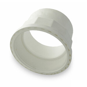 NDS PVC S&D Female Adapter HUB x FPT White 6 in.