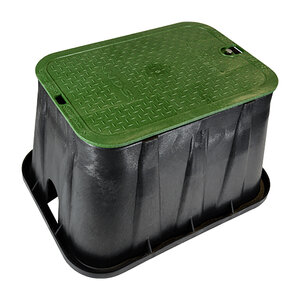 NDS Pro-Spec Series Valve Box Black Body & Green Lid 14 in. x 19 in.