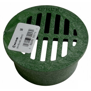 NDS Drain Grate Round Polyolefin Green 3 in.