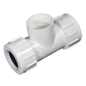 NDS PVC Compression Dresser Tee FIPT 1 in.