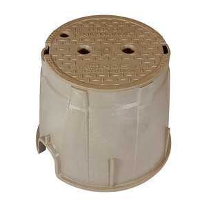 10" ROUND BOX/SAND COLOR/MARKED WATER