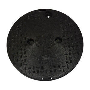 10" Round Cover Only Water Black Overlapping NDS