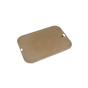 NDS Valve Box Lid Standard-Series Rectangle Jumbo 13 in. x 20 in. Sand Polyethylene IVC Lid Only