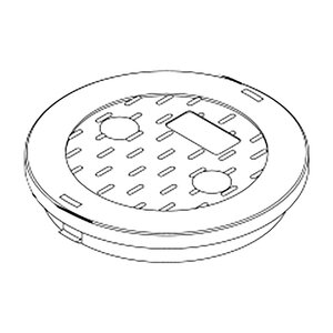 NDS Overlapping Twist-Lock Cover ICV Brown Round 6 in.