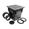 NDS Drain Basin Kit Square 18 in. w/ Black Grate