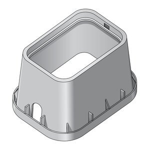 NDS Jumbo Valve Box Standard Black Box/Purple Lid Overlapping Cover Reclaimed Water 13 in. x 20 in. x 12 in.