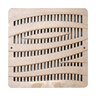 Wave 12x12 Catch Basin Grate Plastic--Sand