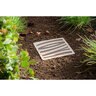 Wave 12x12 Catch Basin Grate Plastic--Sand