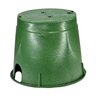 NDS Standard Valve Box Round 10 in. Green Box/Green Lid Overlapping ICV