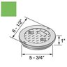 6 in. Round Cover Only Snap-In ICV Green Overlapping NDS