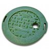 6 in. Round Cover Only Snap-In ICV Green Overlapping NDS